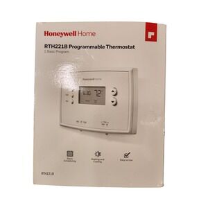 Honeywell Home‎ RTH221B Programmable Thermostat White Heat Cool 24V Open Box